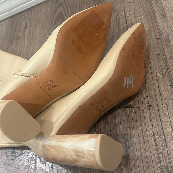 Vince cream Pilar knee high leather boots - Picture 8 of 8